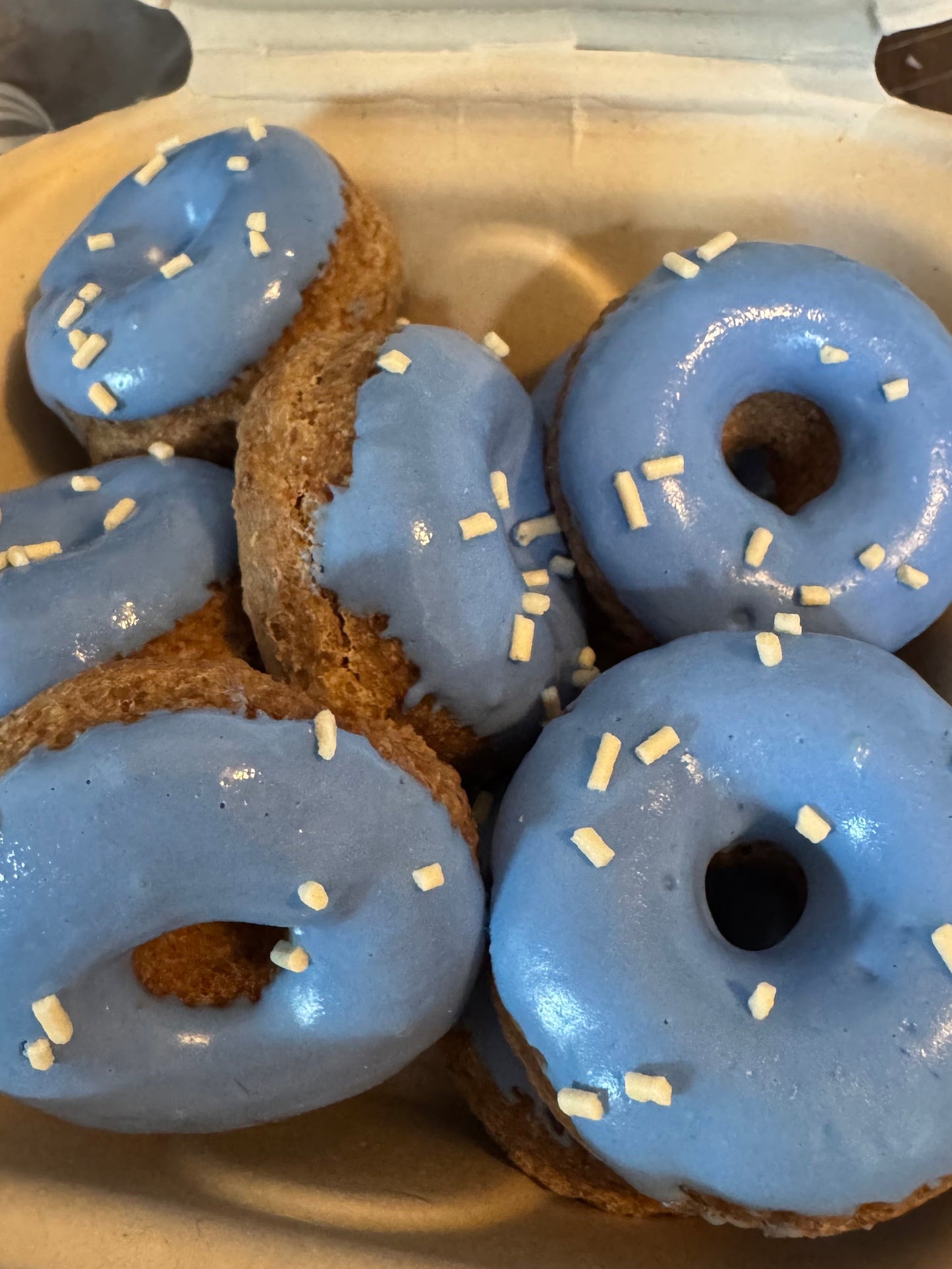 Almond Butter Turkey Bacon Doggy Donuts