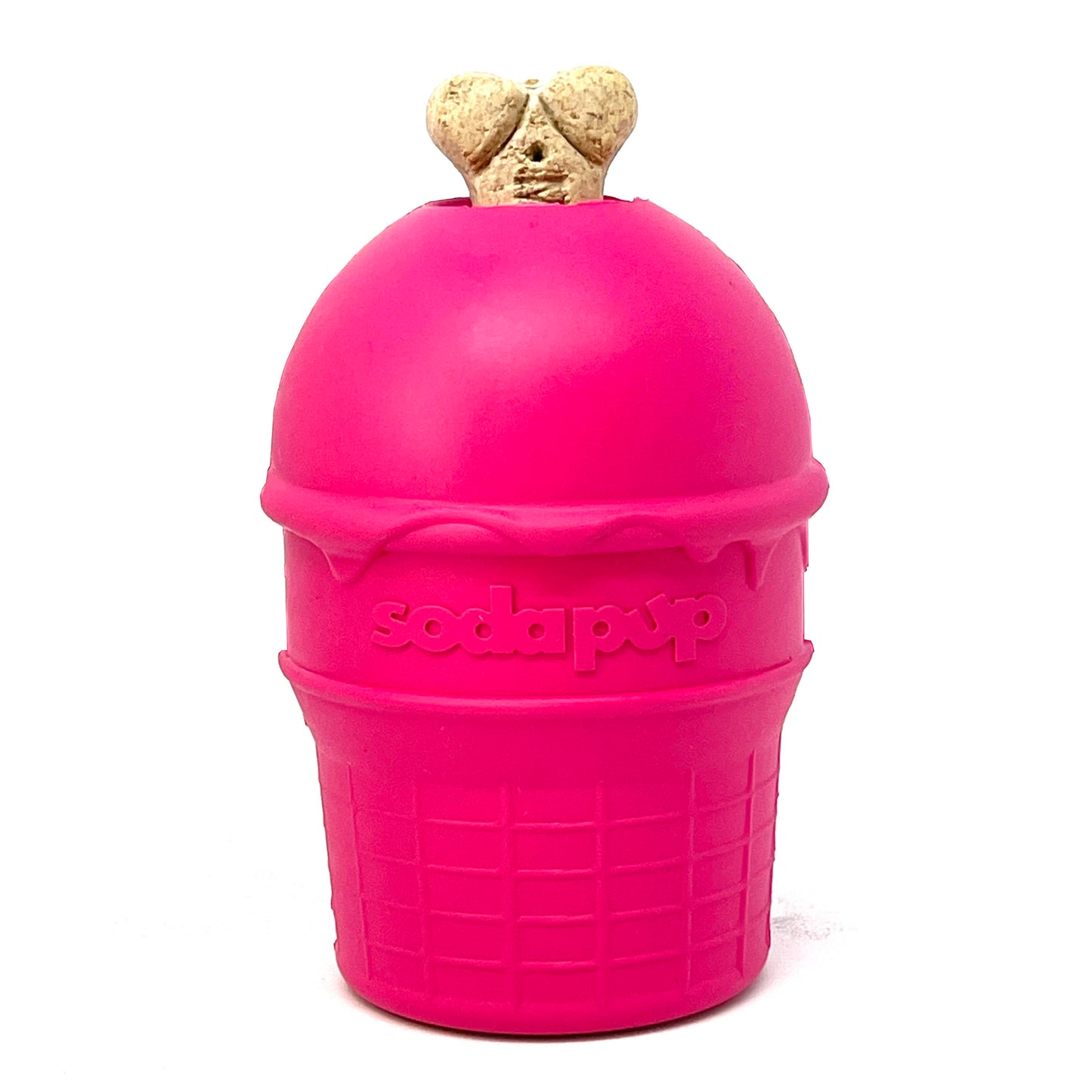 Ice Cream Cone Durable Chew Toy & Treat Dispenser image 1
