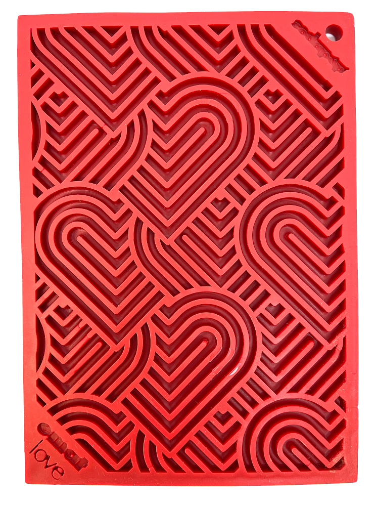 Heart Design "LOVE" Enrichment Lick Mat image 0