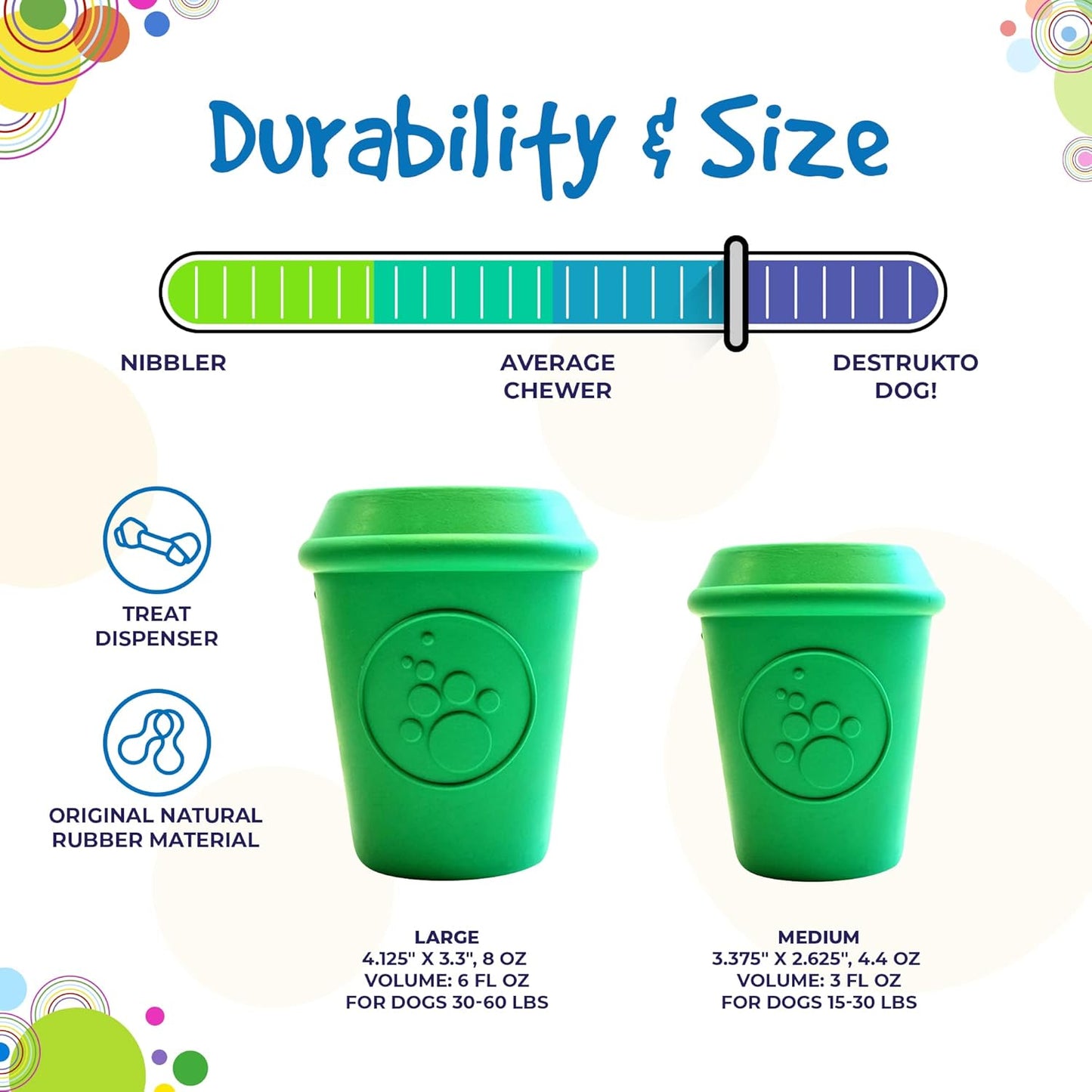 Sodapup Coffee Treat Dispenser & Chew Toy