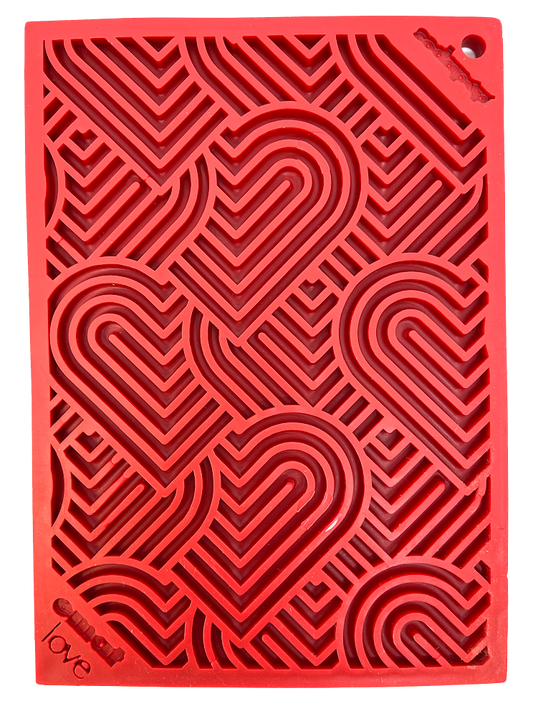 Heart Design "LOVE" Enrichment Lick Mat image 0